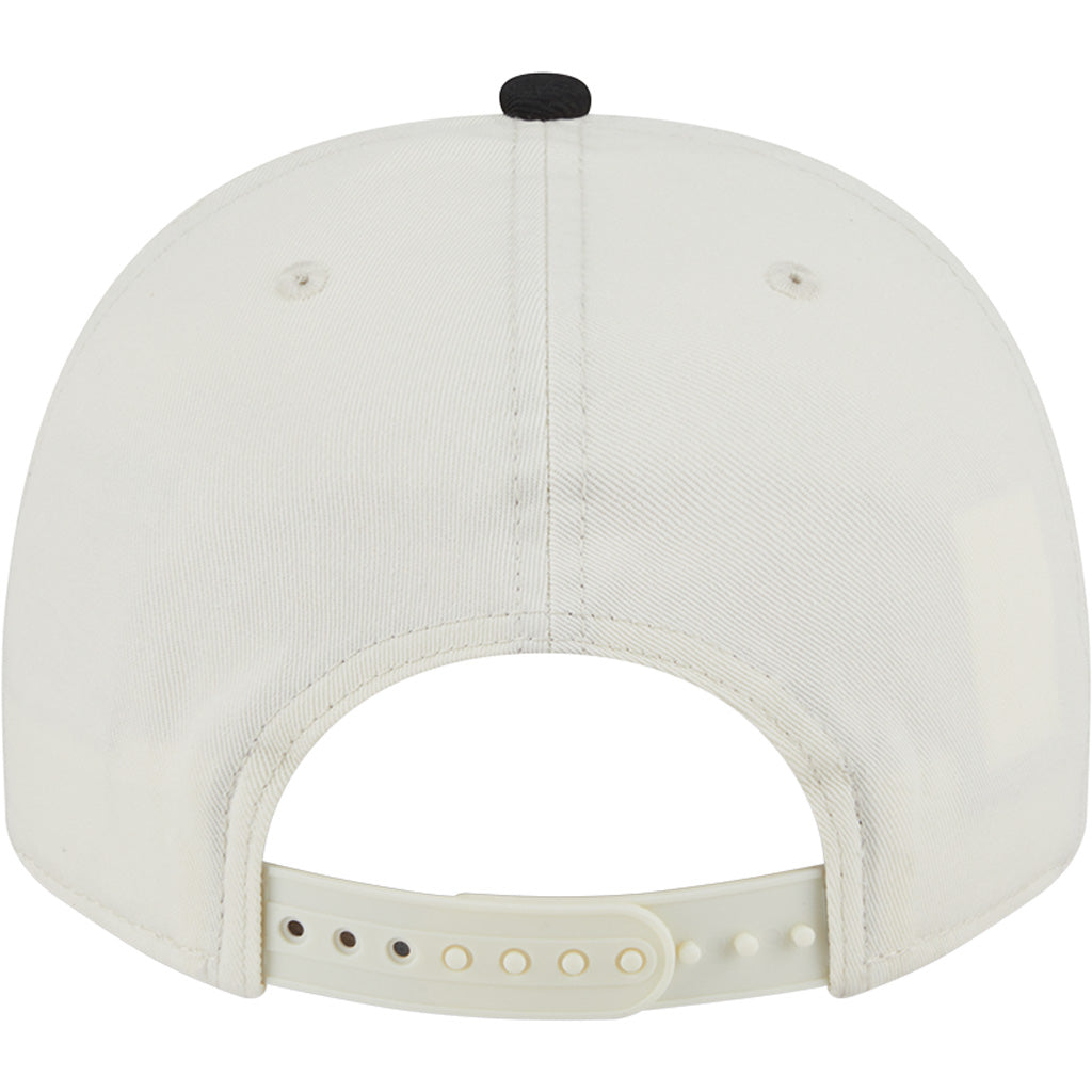 NBA Chicago Bulls New Era Chainstitch Two-Tone 9FIFTY A-Frame Snapback Hat - Cream