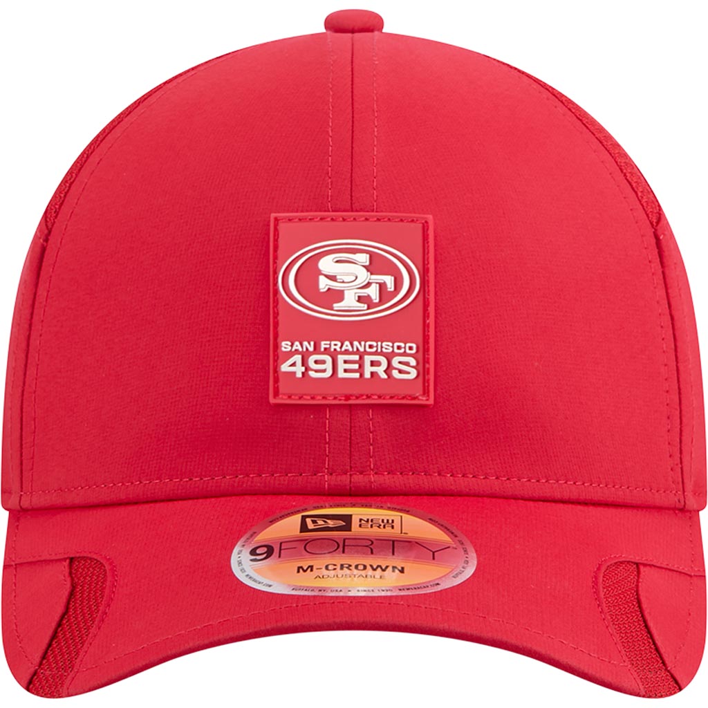 NFL San Francisco 49ers New Era 2025 Sideline 9FORTY M-Crown Snapback Hat - Red