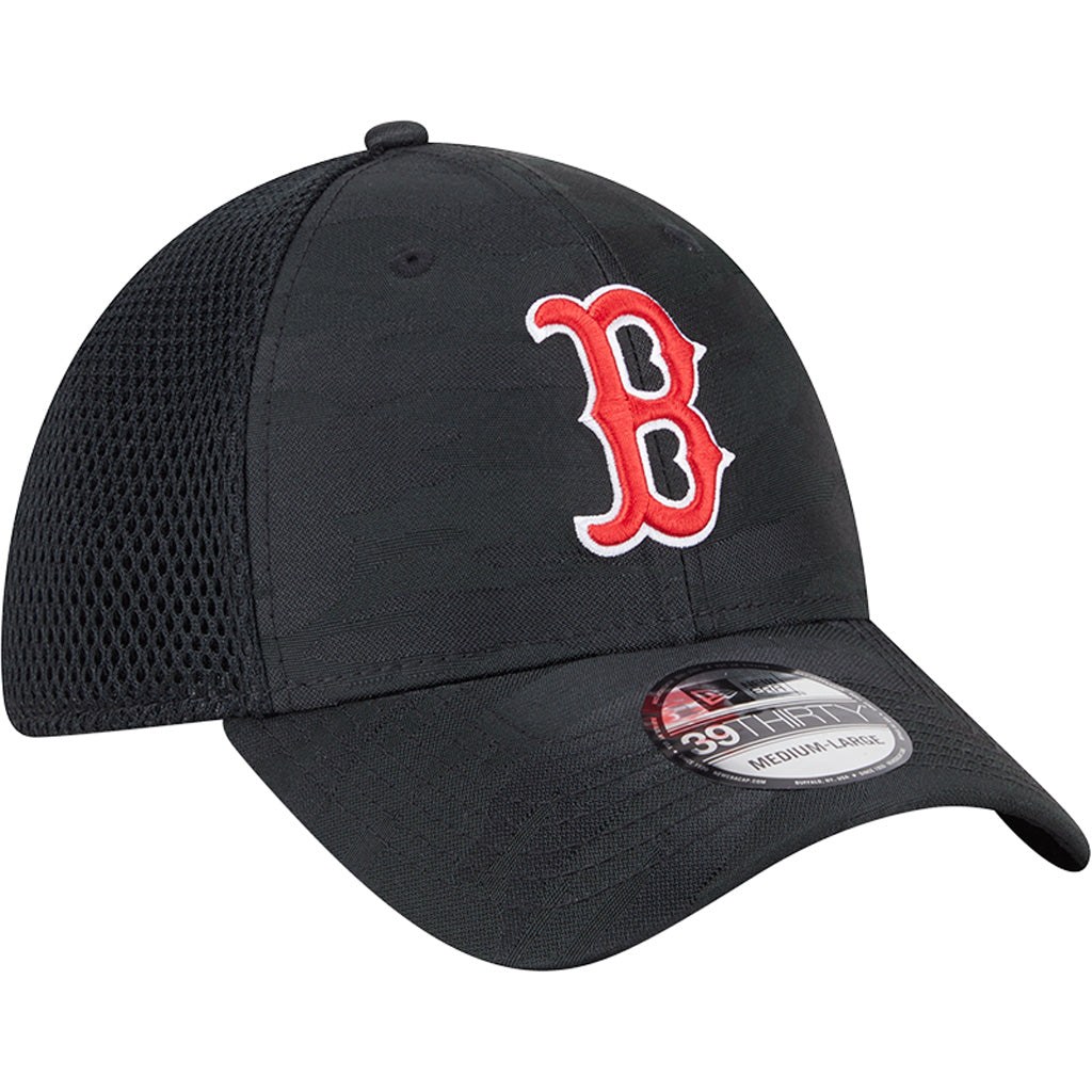MLB Boston Red Sox New Era Black Camo 39THIRTY Flex Fit Hat - Black