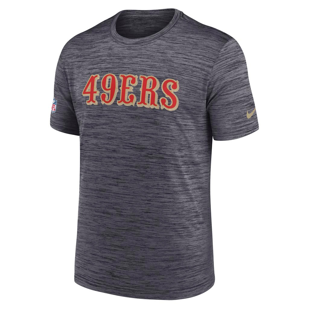 NFL San Francisco 49ers Nike Rivalries Velocity T-Shirt - Charcoal