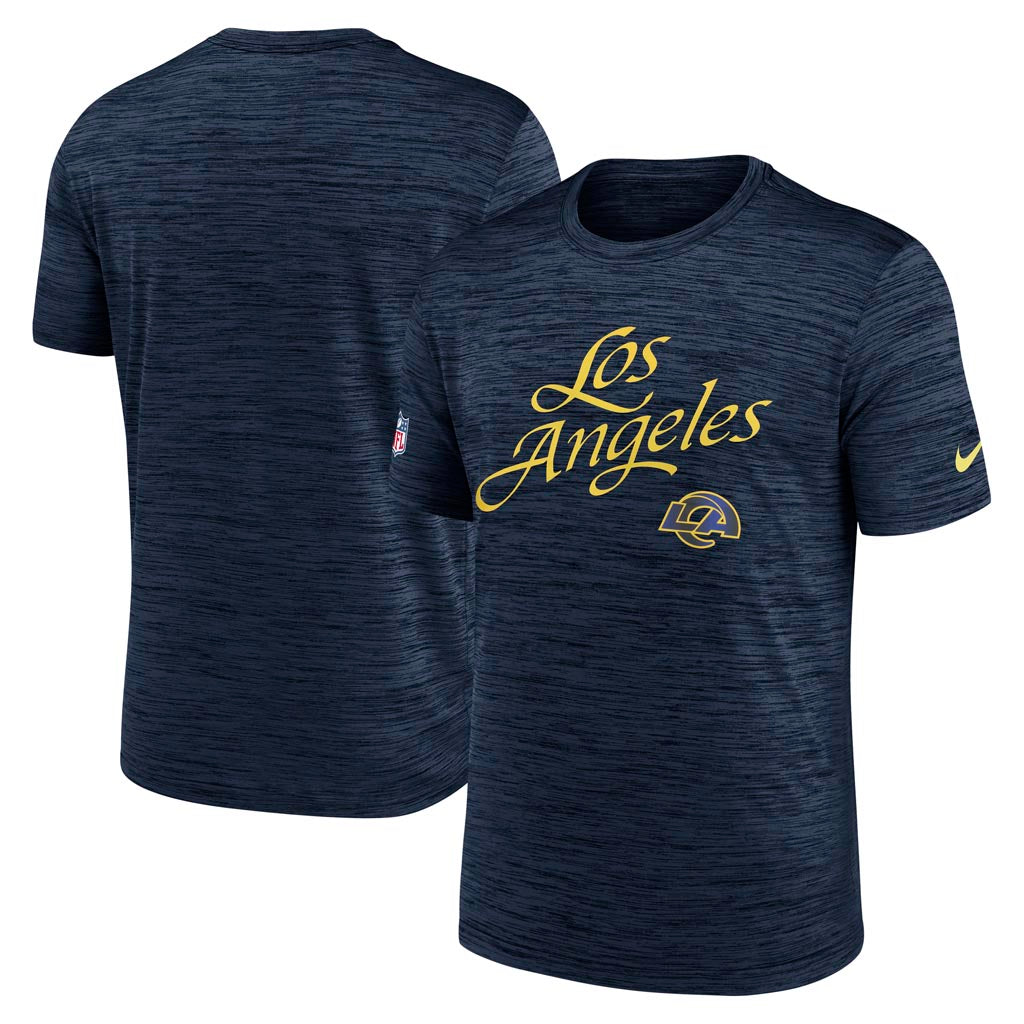 NFL Los Angeles Rams Nike Rivalries Velocity T-Shirt - Navy