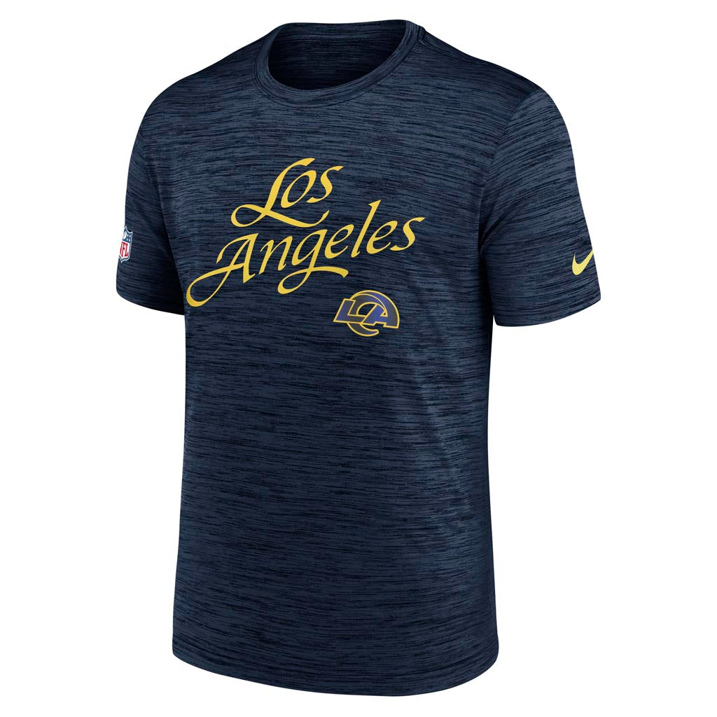 NFL Los Angeles Rams Nike Rivalries Velocity T-Shirt - Navy