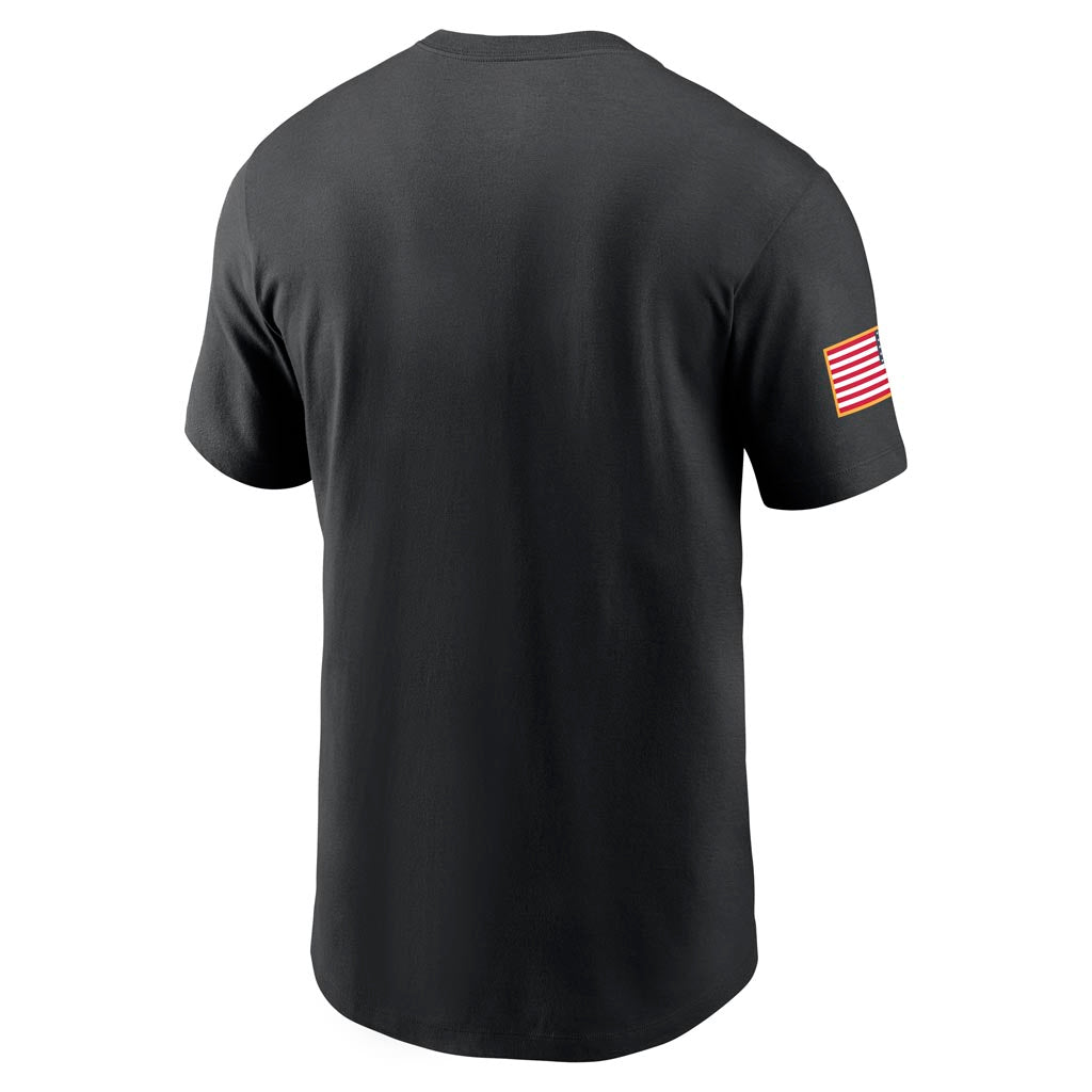 NCAA Arizona Wildcats Nike Dri-Fit Military Cotton T-Shirt - Black