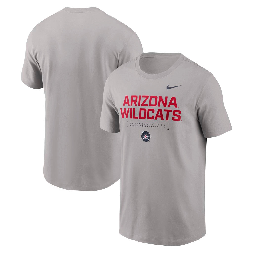 NCAA Arizona Wildcats Nike Stack Script Cotton T-Shirt - Gray