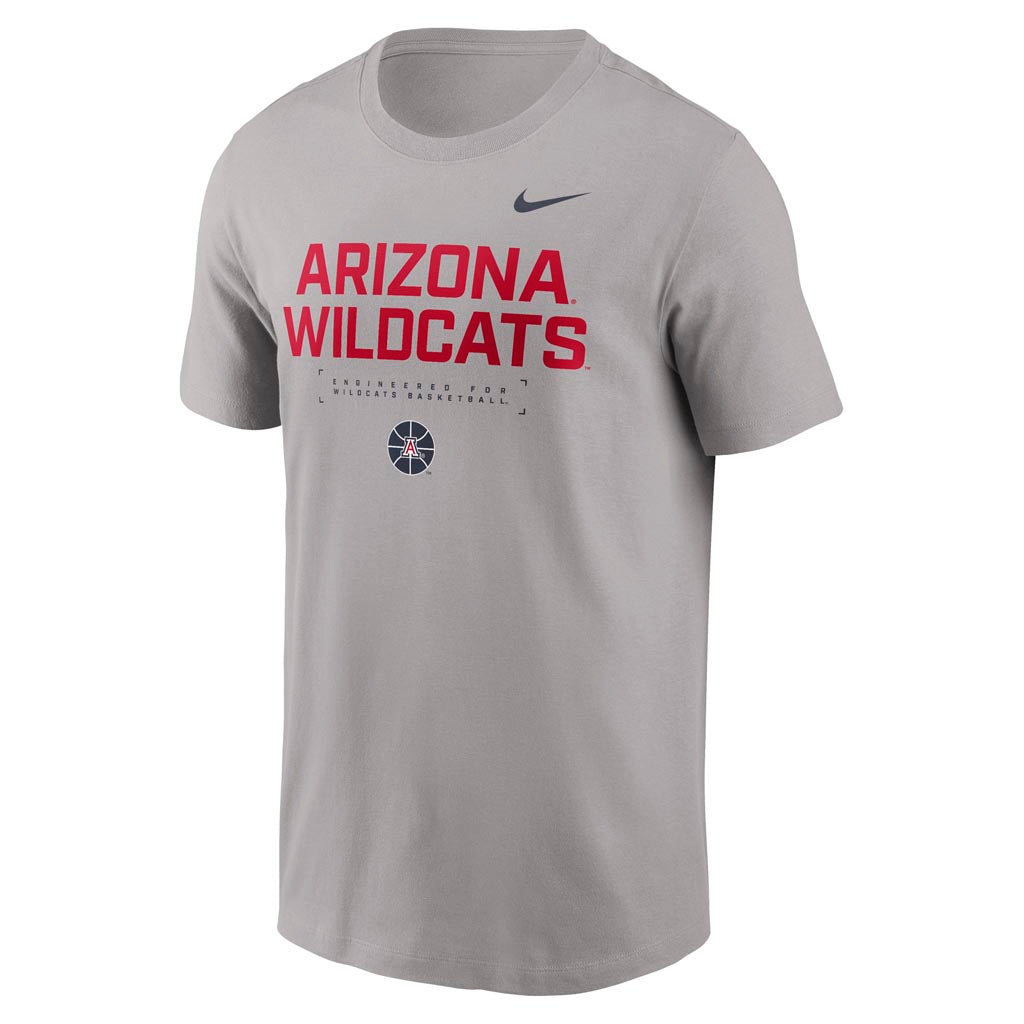 NCAA Arizona Wildcats Nike Stack Script Cotton T-Shirt - Gray