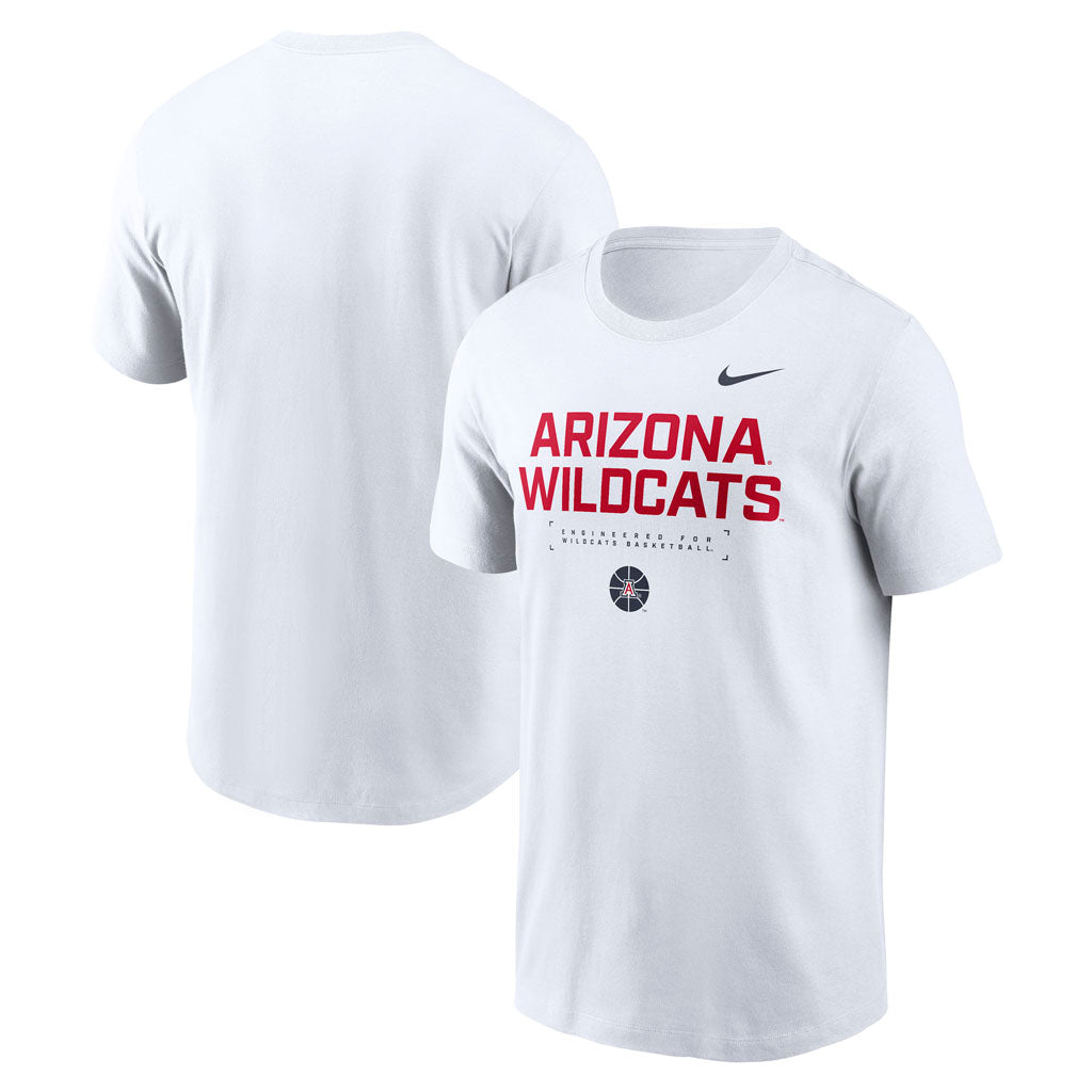 NCAA Arizona Wildcats Nike Stack Script Cotton T-Shirt - White