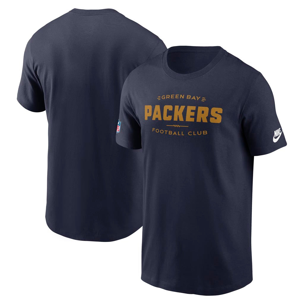 NFL Green Bay Packers Nike Dri-Fit Crew Alternate T-Shirt - Navy