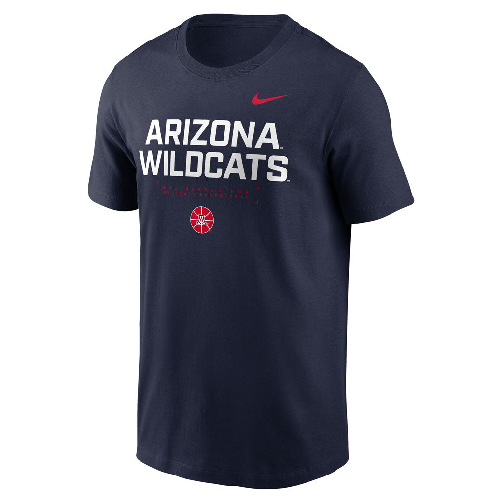 NCAA Arizona Wildcats Nike Stack Script Cotton T-Shirt - Navy