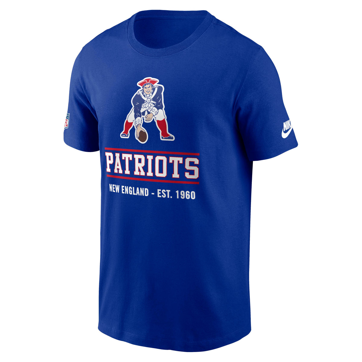 NFL New England Patriots Nike Alternative Pack Dri-Fit Crew T-Shirt- Blue