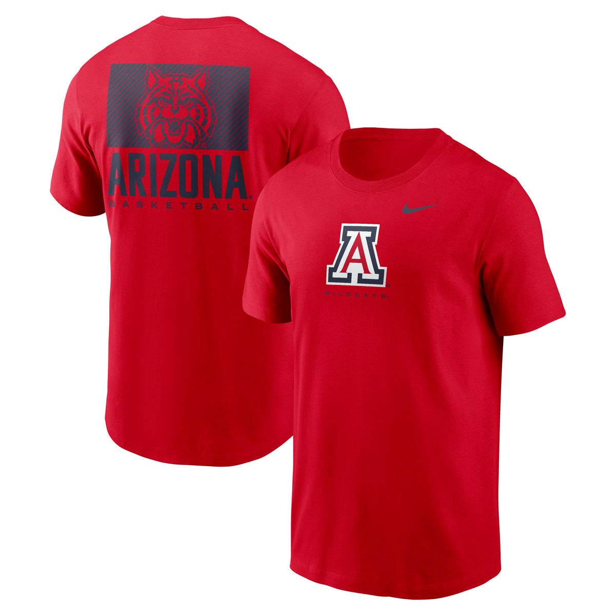 NCAA Arizona Wildcats Nike Center Primary Logo T-Shirt- Red