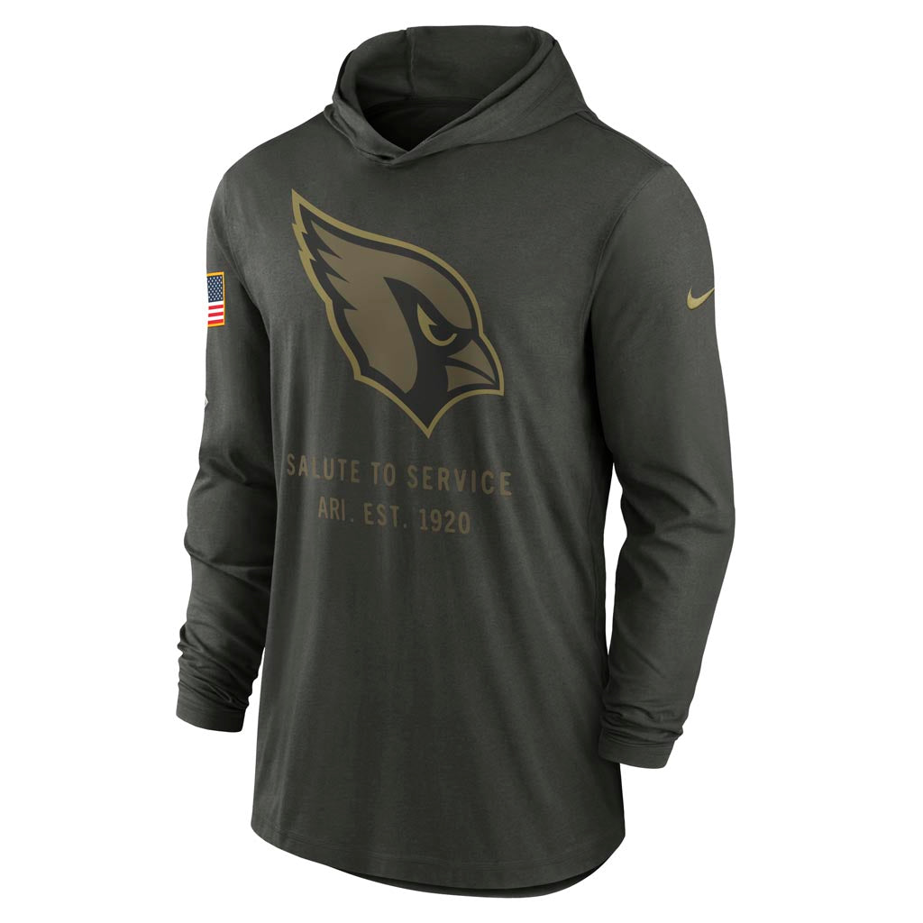 NFL Arizona Cardinals Nike 2025 Salute to Service Lightweight Hoodie - Green