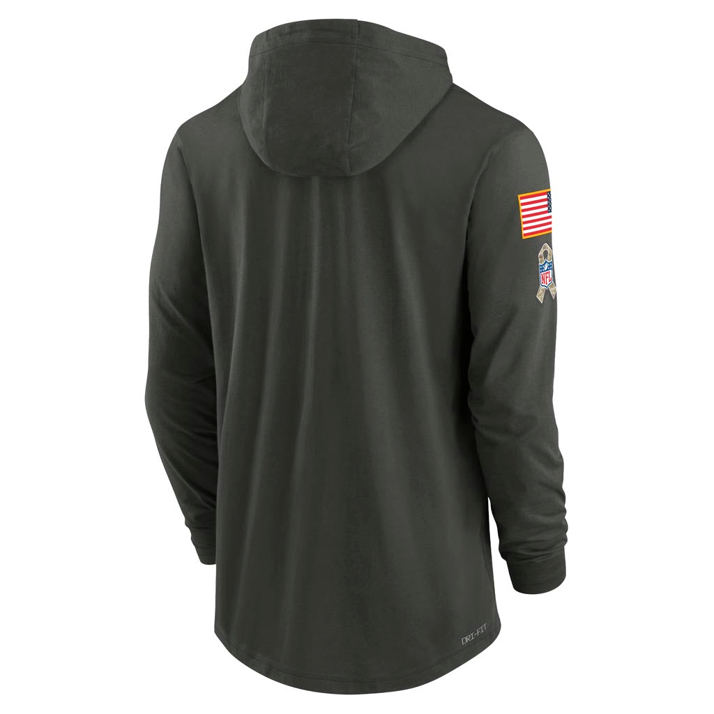 NFL Arizona Cardinals Nike 2025 Salute to Service Lightweight Hoodie - Green