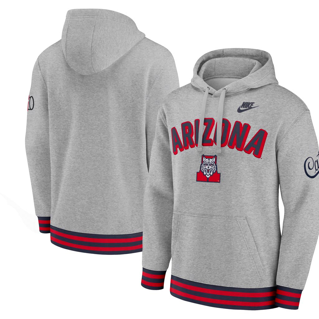NCAA Arizona Wildcats Nike Legacy Retro Pullover Hoodie - Gray
