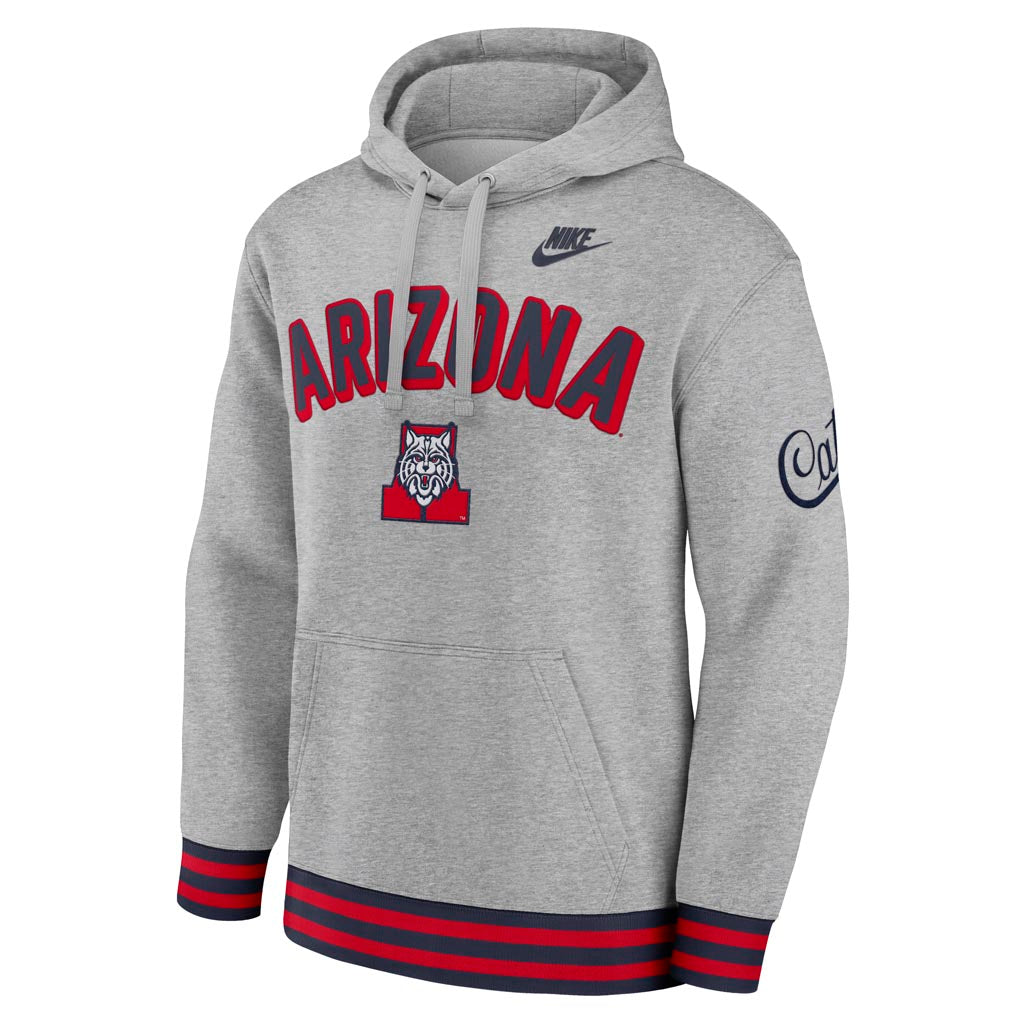 NCAA Arizona Wildcats Nike Legacy Retro Pullover Hoodie - Gray