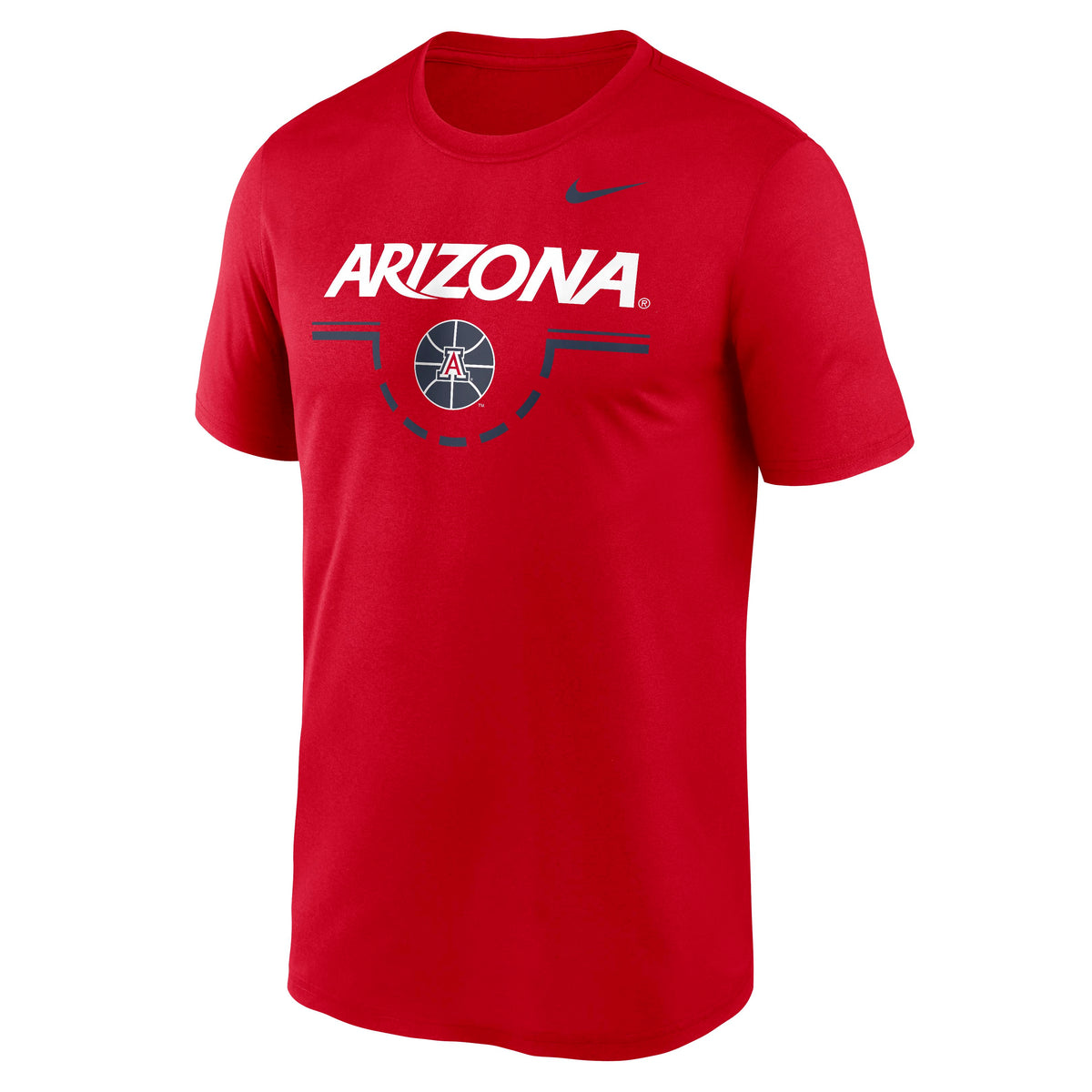NCAA Arizona Wildcats Nike Arizona Scoop Ball T-Shirt- Red