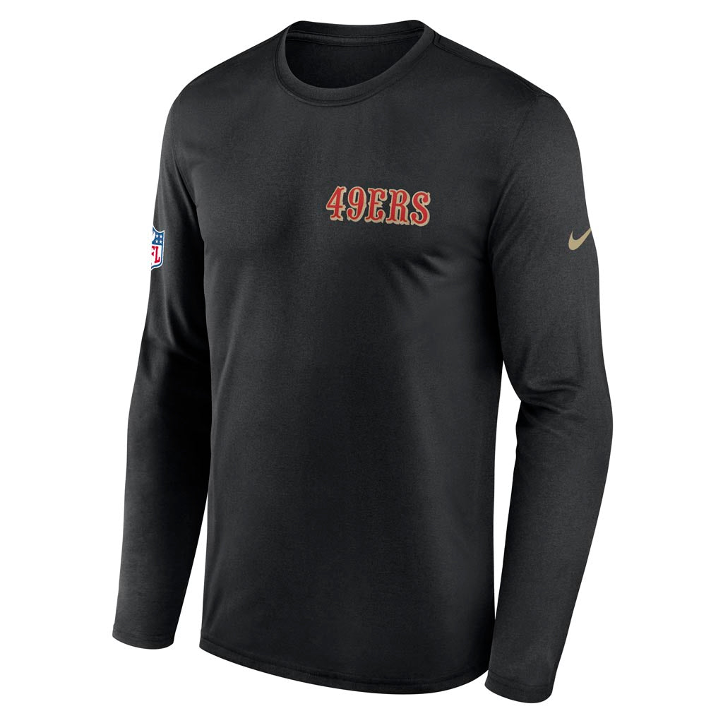 NFL San Francisco 49ers Nike Rivalries Legend Long Sleeve T-Shirt - Black