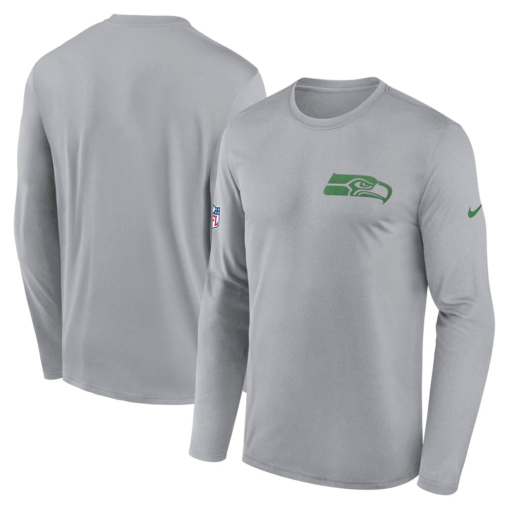 NFL Seattle Seahawks Nike Rivalries Legend Long Sleeve T-Shirt - Gray