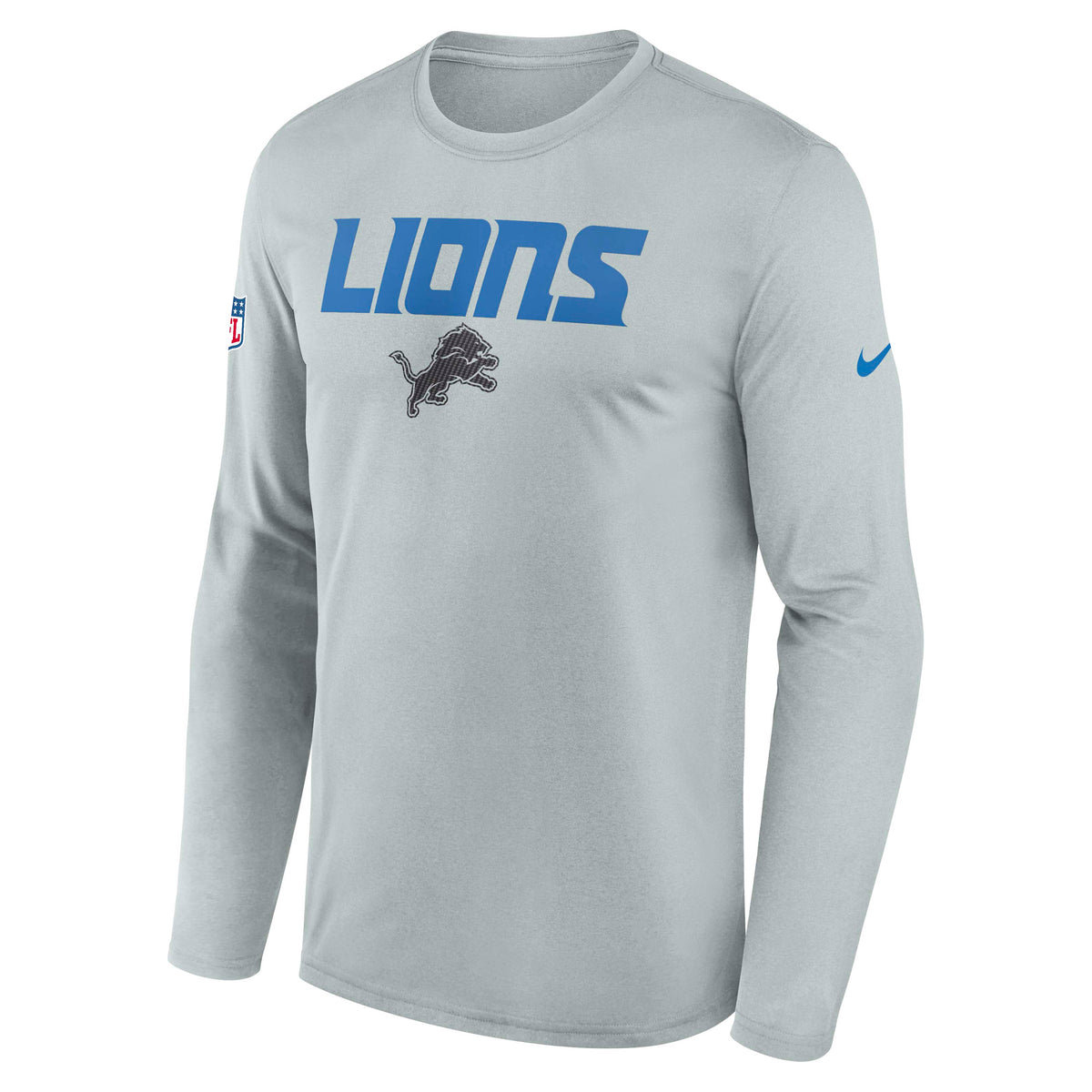 NFL Detroit Lions Nike Rivalry Legend Long Sleeve T-Shirt- Gray