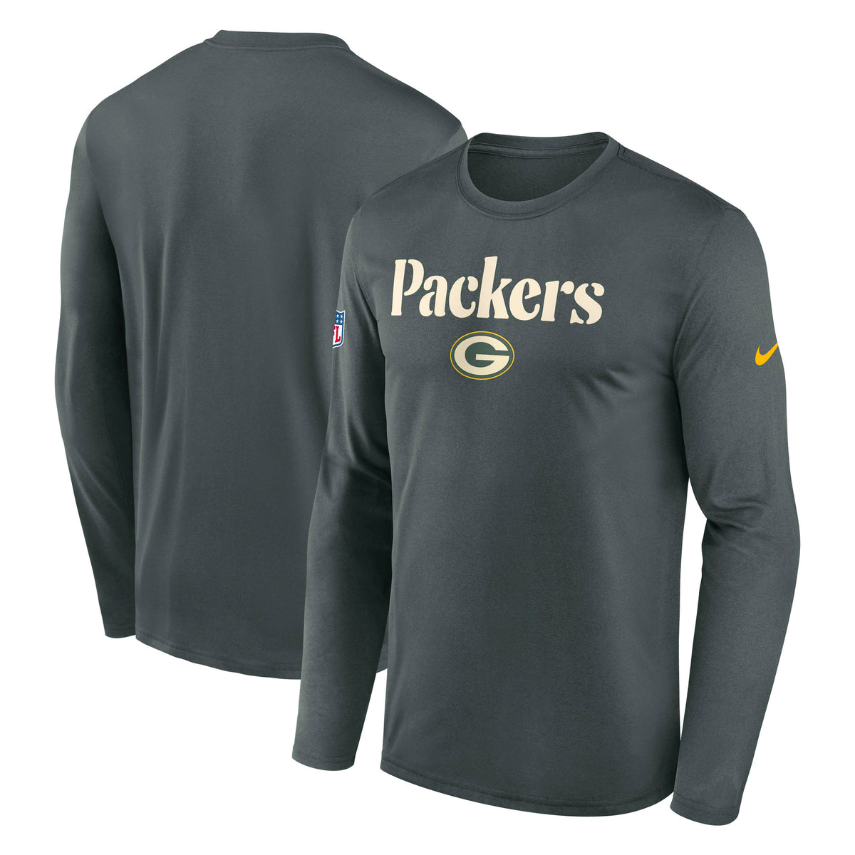 NFL Green Pay Packers Nike Rivalry Legend Long Sleeve T-Shirt- Green