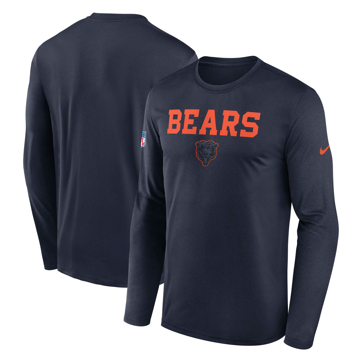 NFL Chicago Bears Nike Rivalry Legend Long Sleeve T-Shirt- Navy