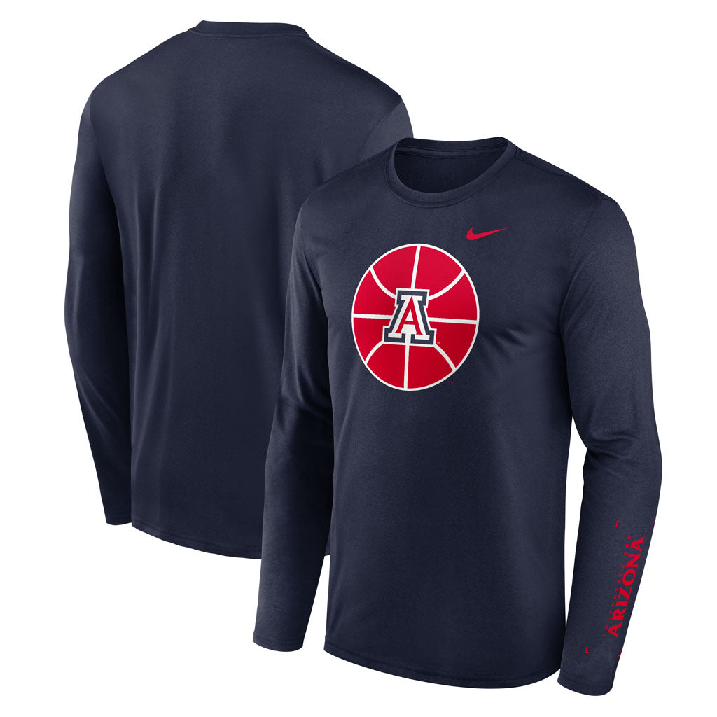 NCAA Arizona Wildcats Nike Basketball Legend Long Sleeve T-Shirt - Navy