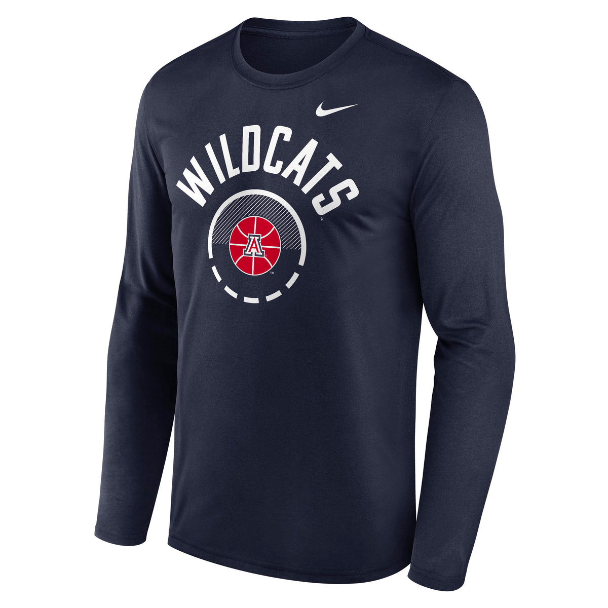 NCAA Arizona Wildcats Nike Basketball Legend Long Sleeve T-Shirt- Navy