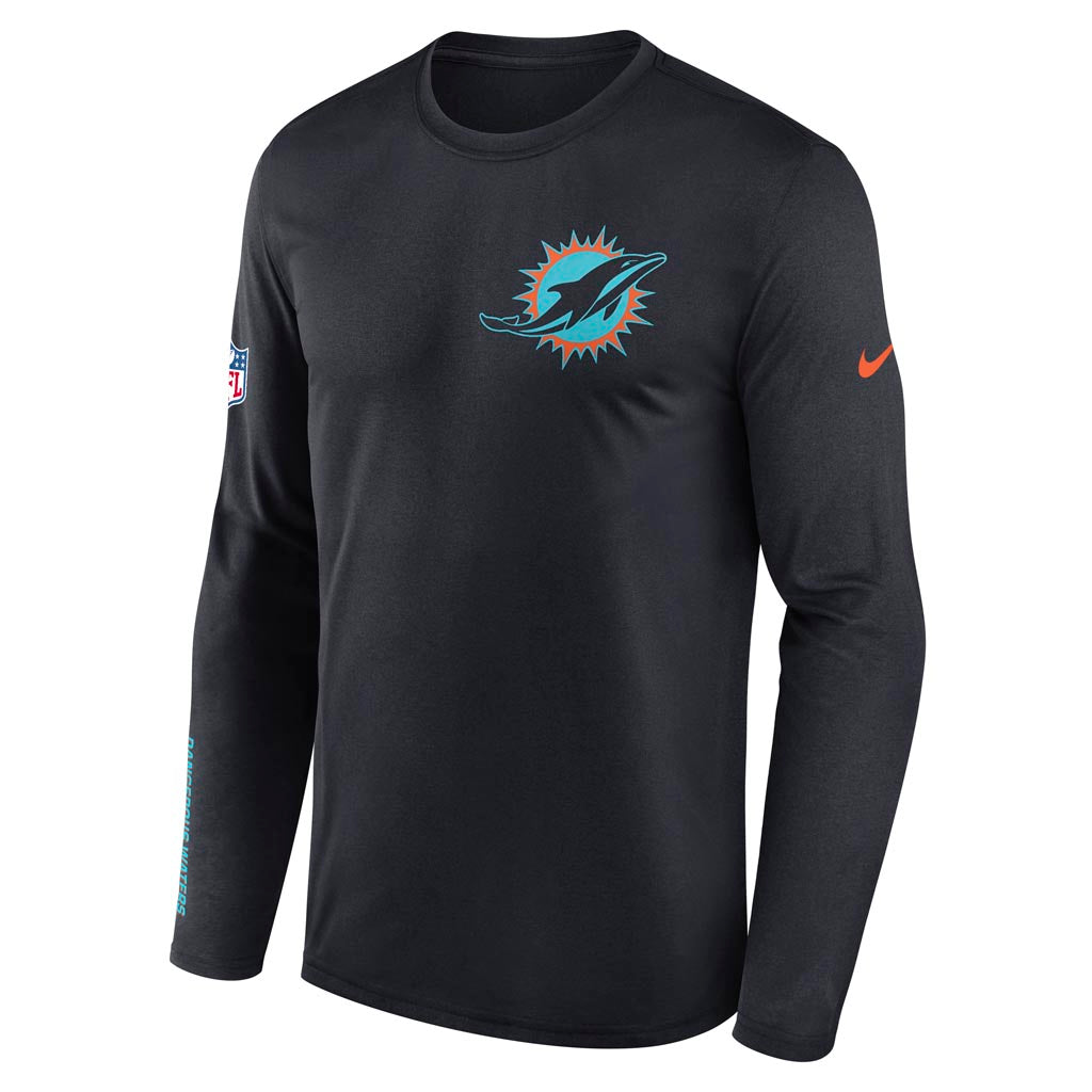 NFL Miami Dolphins Nike Rivalries Legend Long Sleeve T-Shirt - Black
