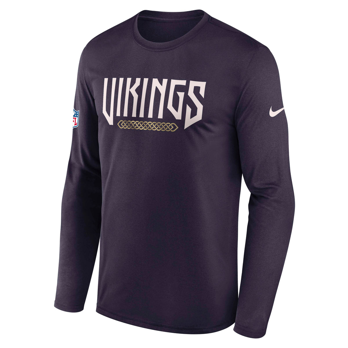 NFL Minnesota Vikings Nike Rivalry Legend Long Sleeve T-Shirt- Purple