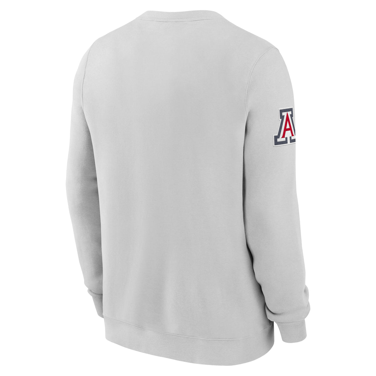 NCAA Arizona Wildcats Nike Fleece Club Crewneck Sweater- Gray
