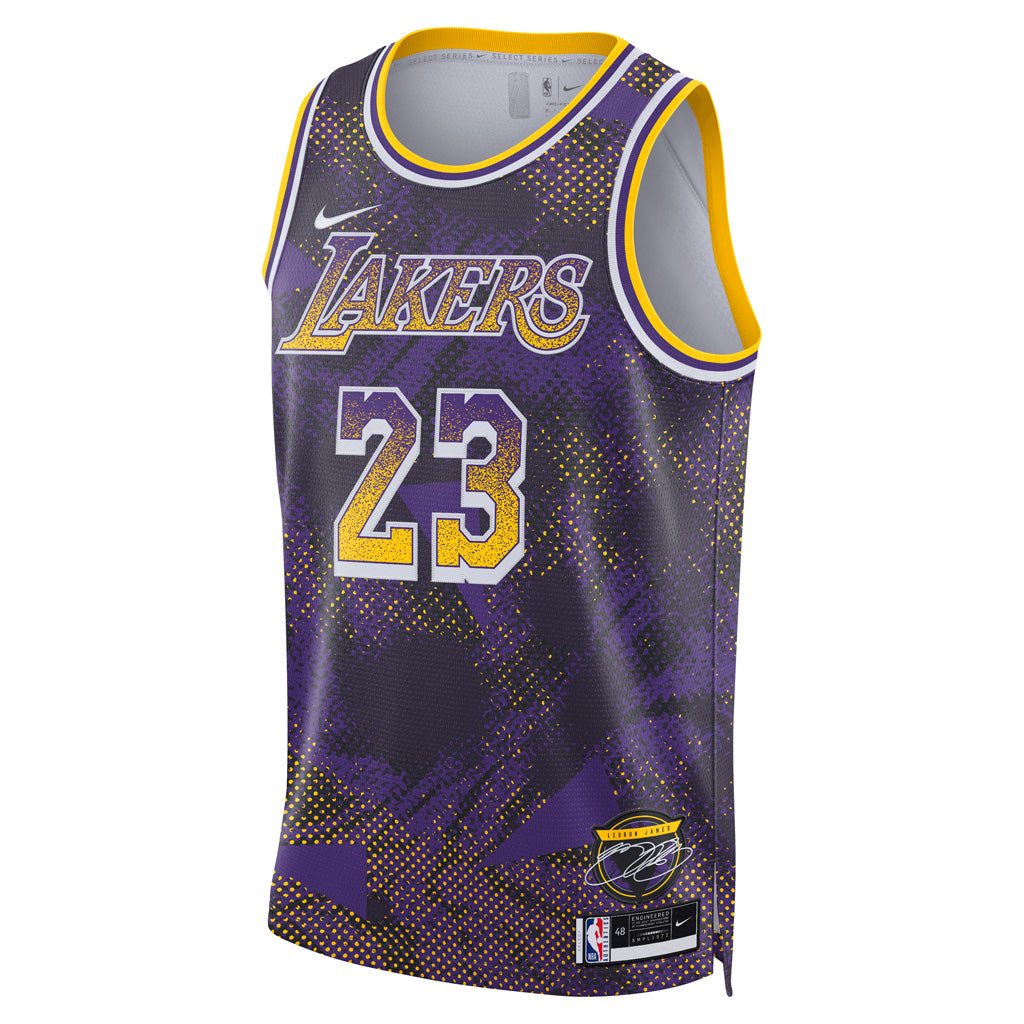 NBA Los Angeles Lakers Lebron James Nike 2025 Select Series Swingman Jersey - Purple