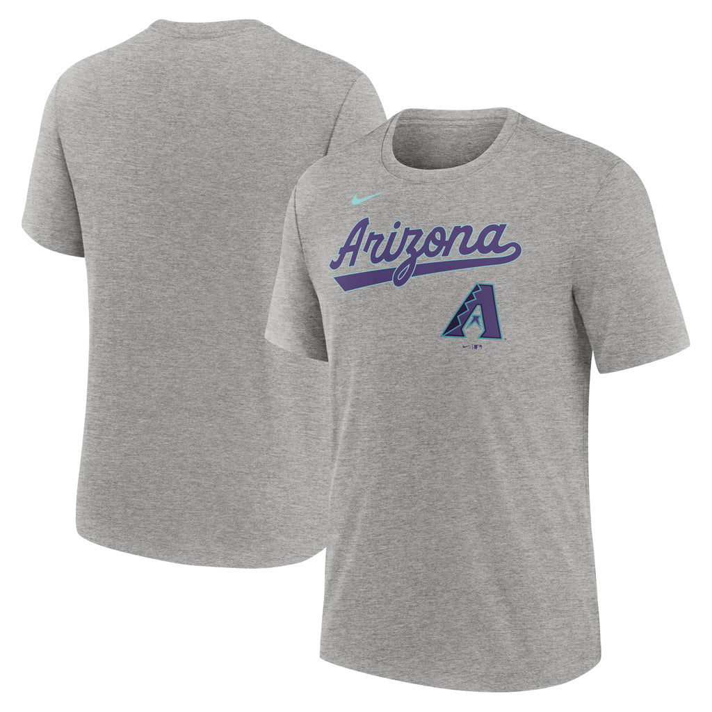 MLB Arizona Diamondbacks Nike 2025 City Connect Tri-Blend T-Shirt - Heather Gray