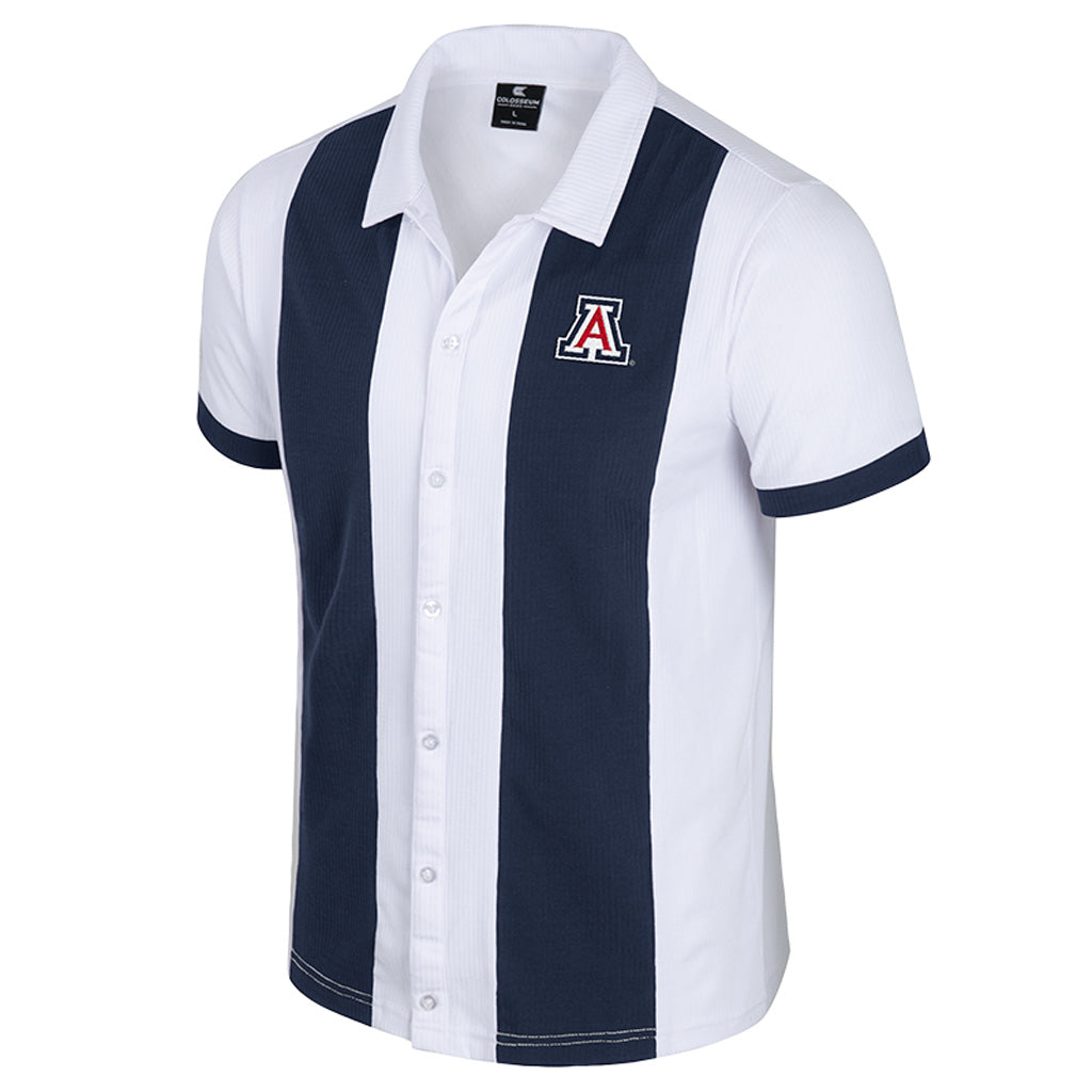 NCAA Arizona Wildcats Colosseum Cambridge Button Up Shirt - White