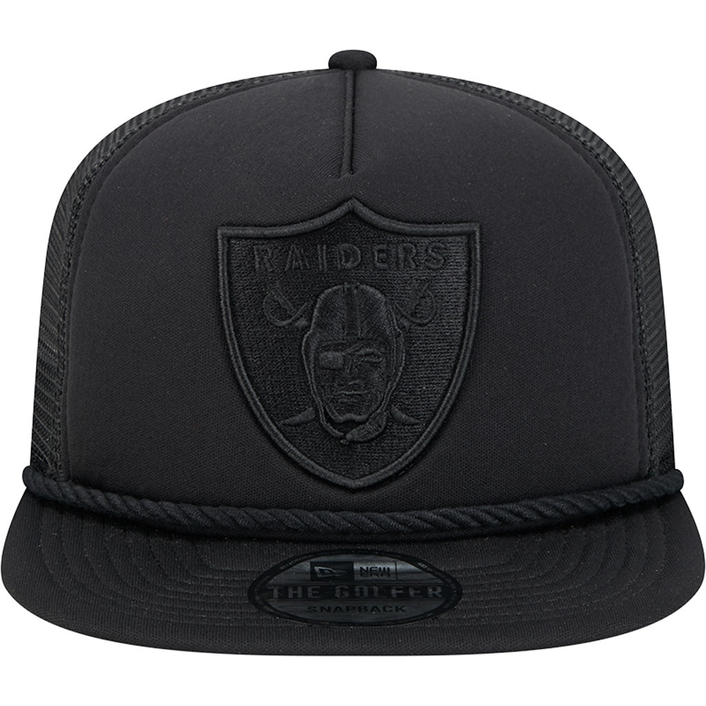 NFL Las Vegas Raiders New Era Active Tone Golfer Snapback Hat - Black