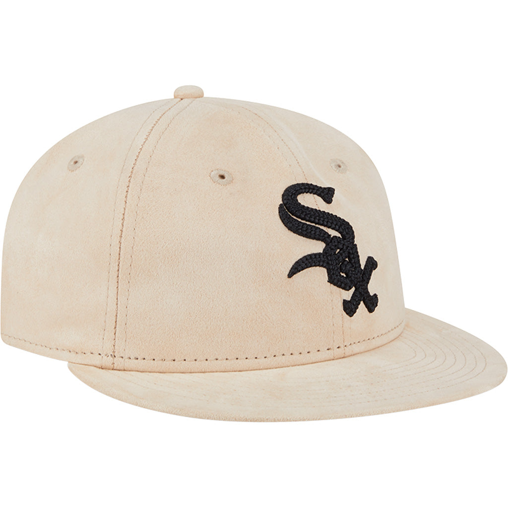 MLB Chicago White Sox New Era Suede Retro Crown 9FIFTY Snapback Hat - Tan