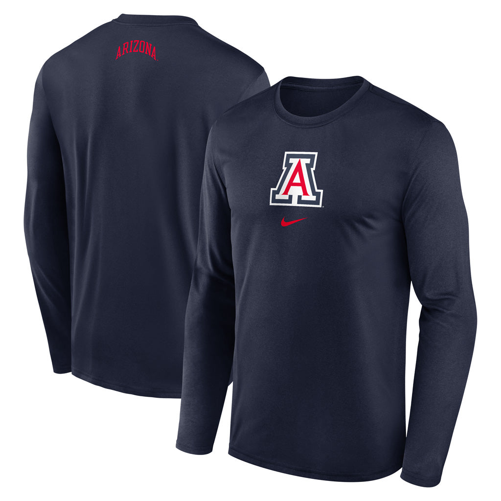 NCAA Arizona Wildcats Nike Dri-Fit Game Shoot Long Sleeve T-Shirt - Navy