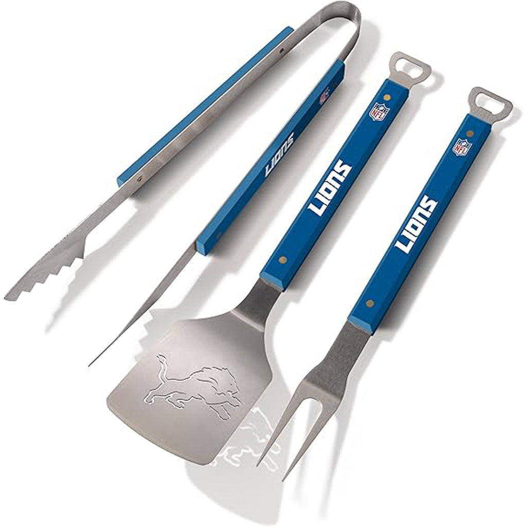 NFL Detroit Lions YouTheFan Spirit 3-Piece BBQ Set