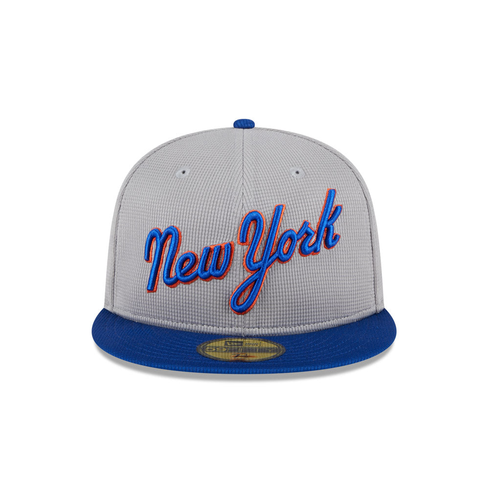 MLB New York Mets New Era 2025 Batting Practice 59FIFTY Fitted Hat - Gray