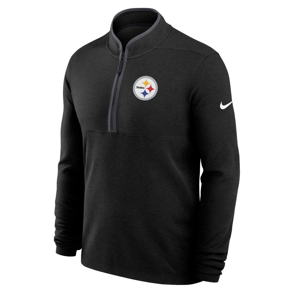 NFL Pittsburgh Steelers Nike Victory Half-Zip Pullover Top - Charcoal