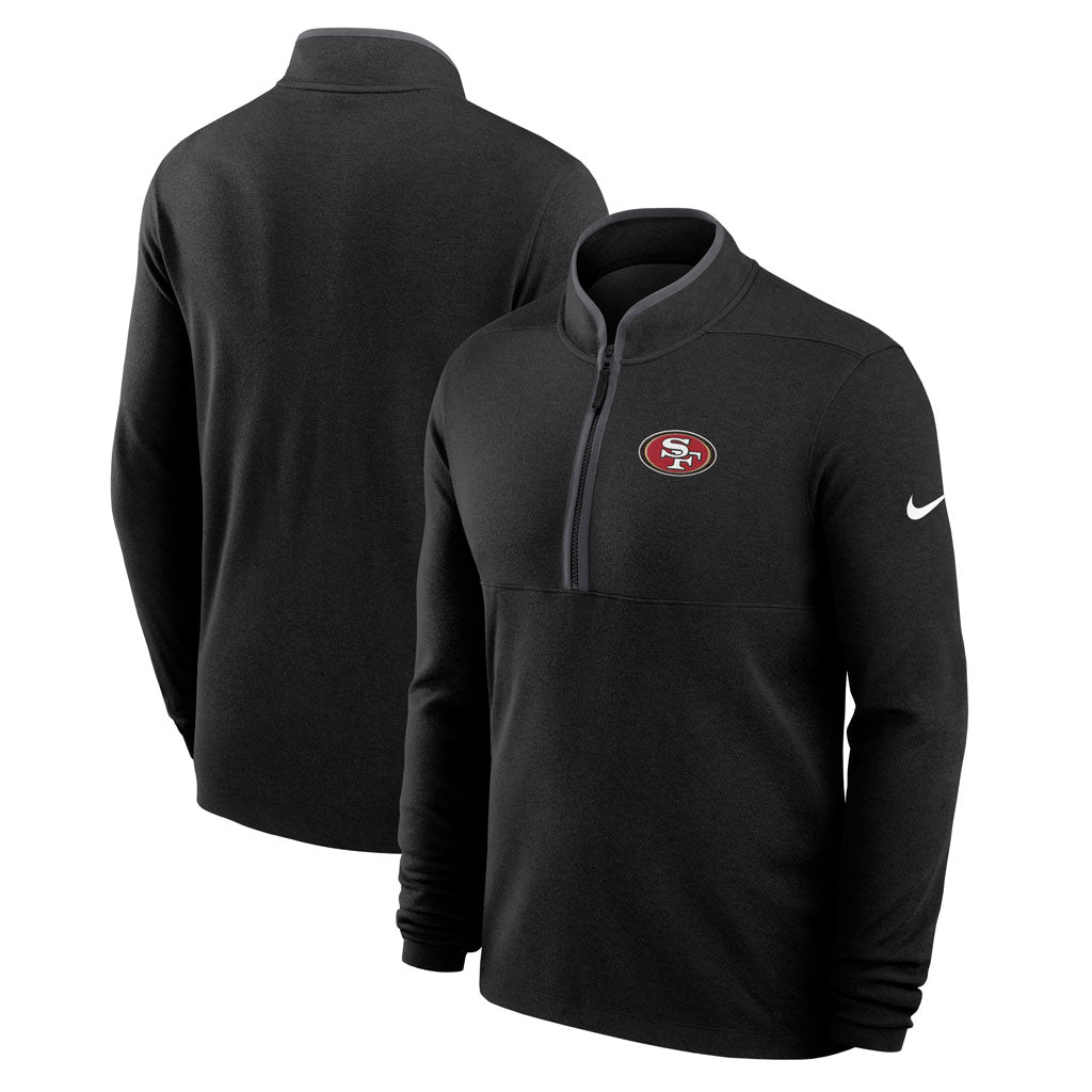 NFL San Francisco 49ers Nike Victory Half-Zip Pullover Top - Black