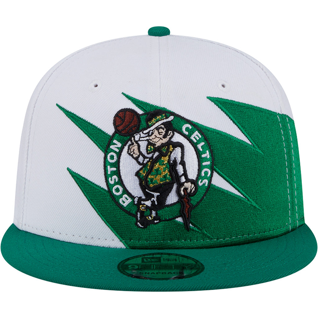 NBA Boston Celtics New Era Jagged 9FIFTY Snapback Hat - White