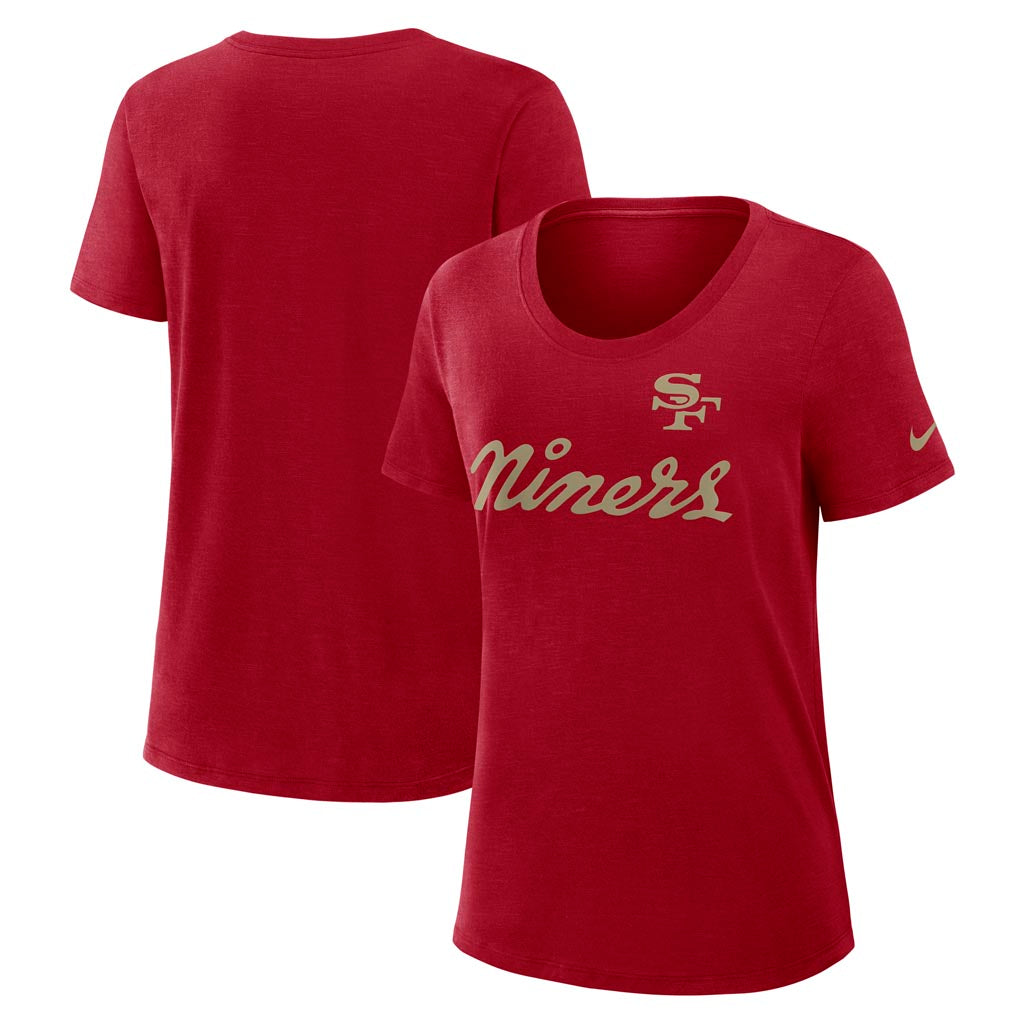 NFL San Francsico 49ers Women's Nike Rivalries Slub T-Shirt - Red