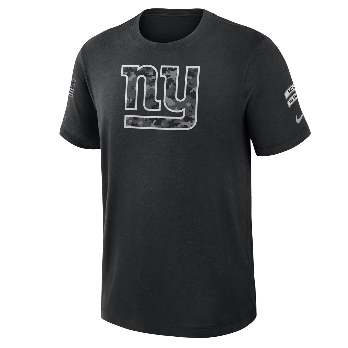 NFL New York Giants Nike 2026 Salute to Service Slub Crew T-Shirt- Black