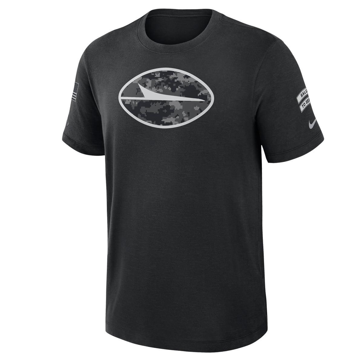 NFL New York Jets Nike 2026 Salute to Service Slub Crew T-Shirt- Black