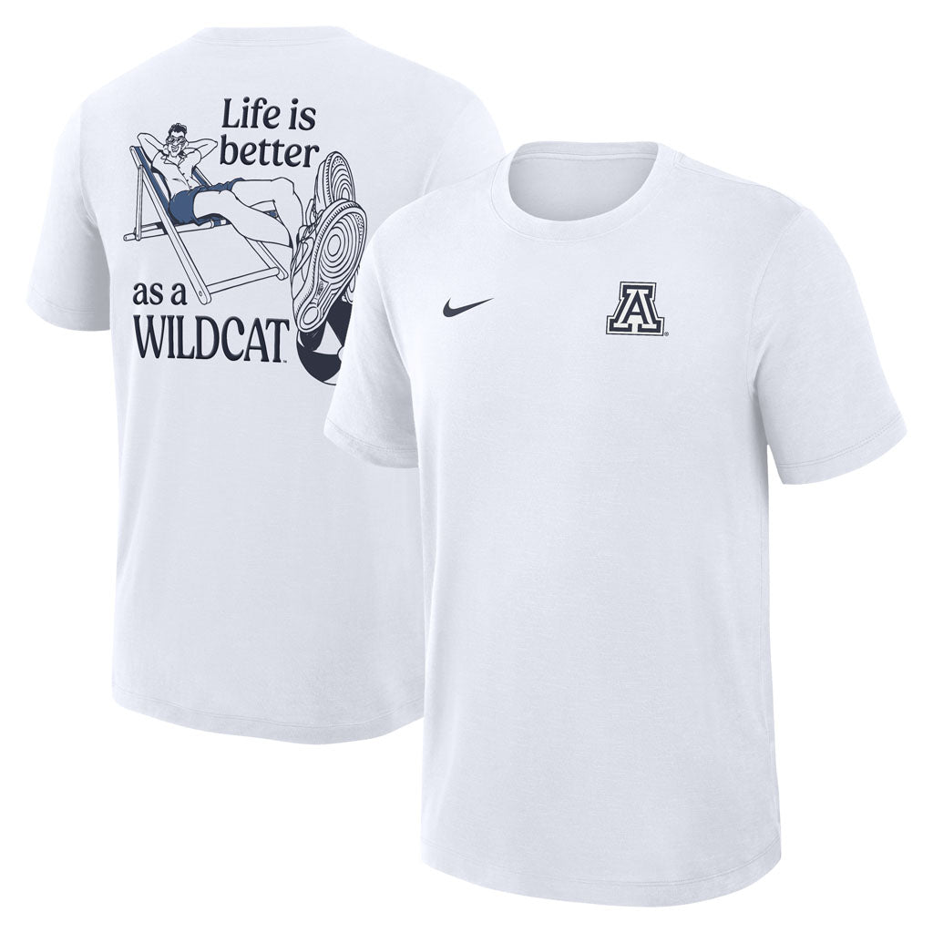 NCAA Arizona Wildcats Nike Spring Break Slub T-Shirt - White