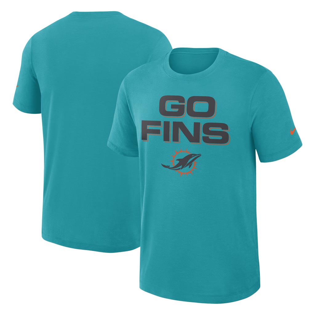 NFL Miami Dolphins Nike Rivalries Slub T-Shirt - Teal