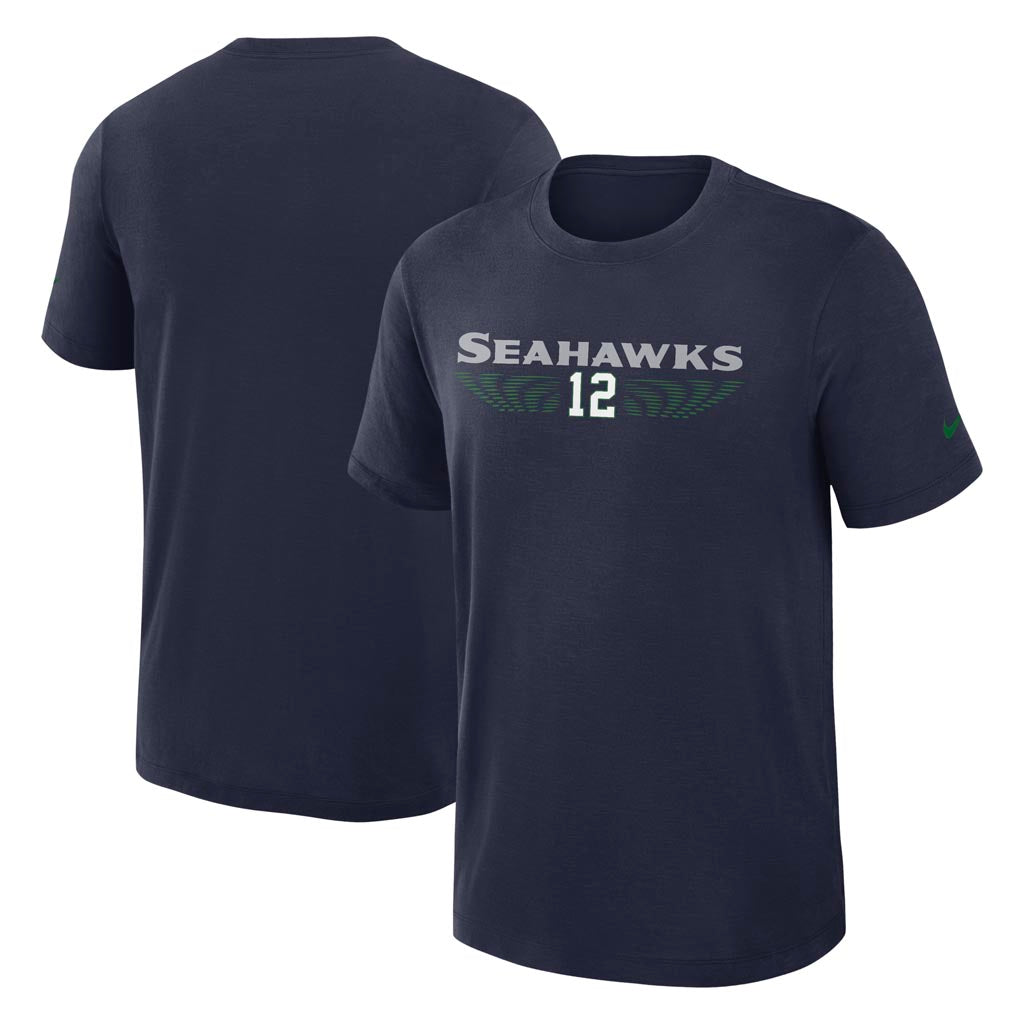 NFL Seattle Seahawks Nike Rivalries Slub T-Shirt - Navy