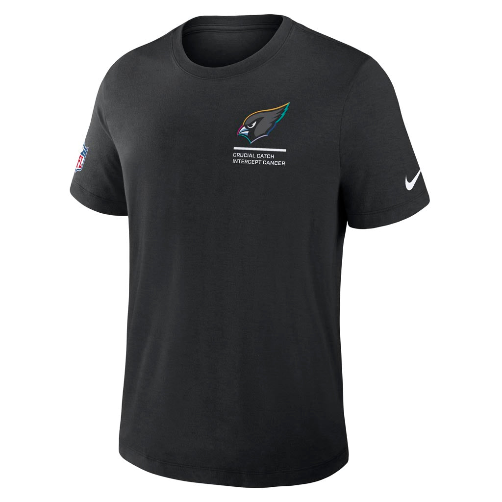 NFL Arizona Cardinals Nike 2025 Crucial Catch Tri-Blend T-Shirt - Black