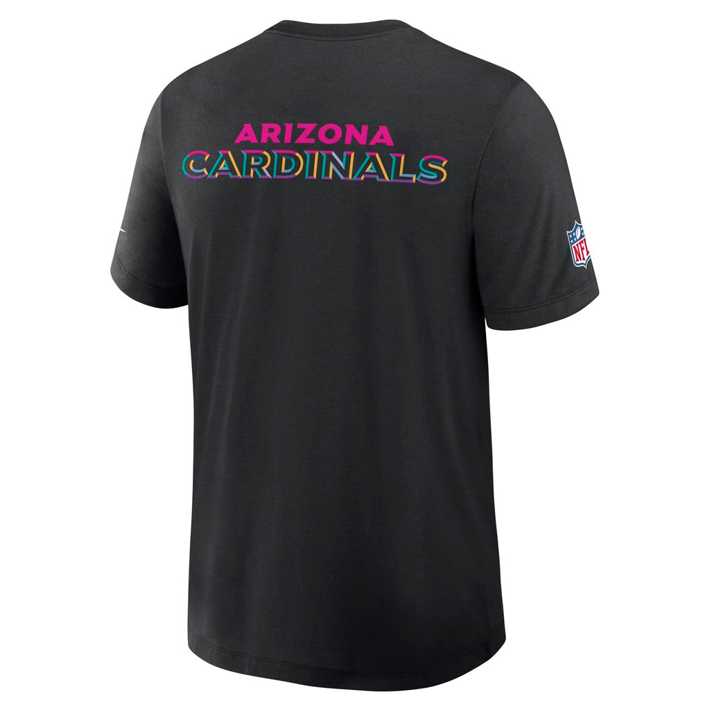NFL Arizona Cardinals Nike 2025 Crucial Catch Tri-Blend T-Shirt - Black
