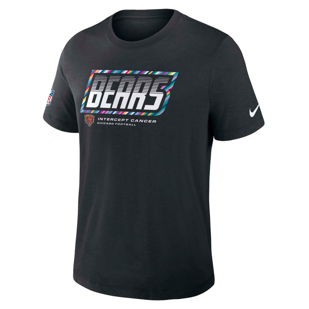 NFL Chicago Bears Nike 2026 Crucial Catch Triblend T-Shirt- Black