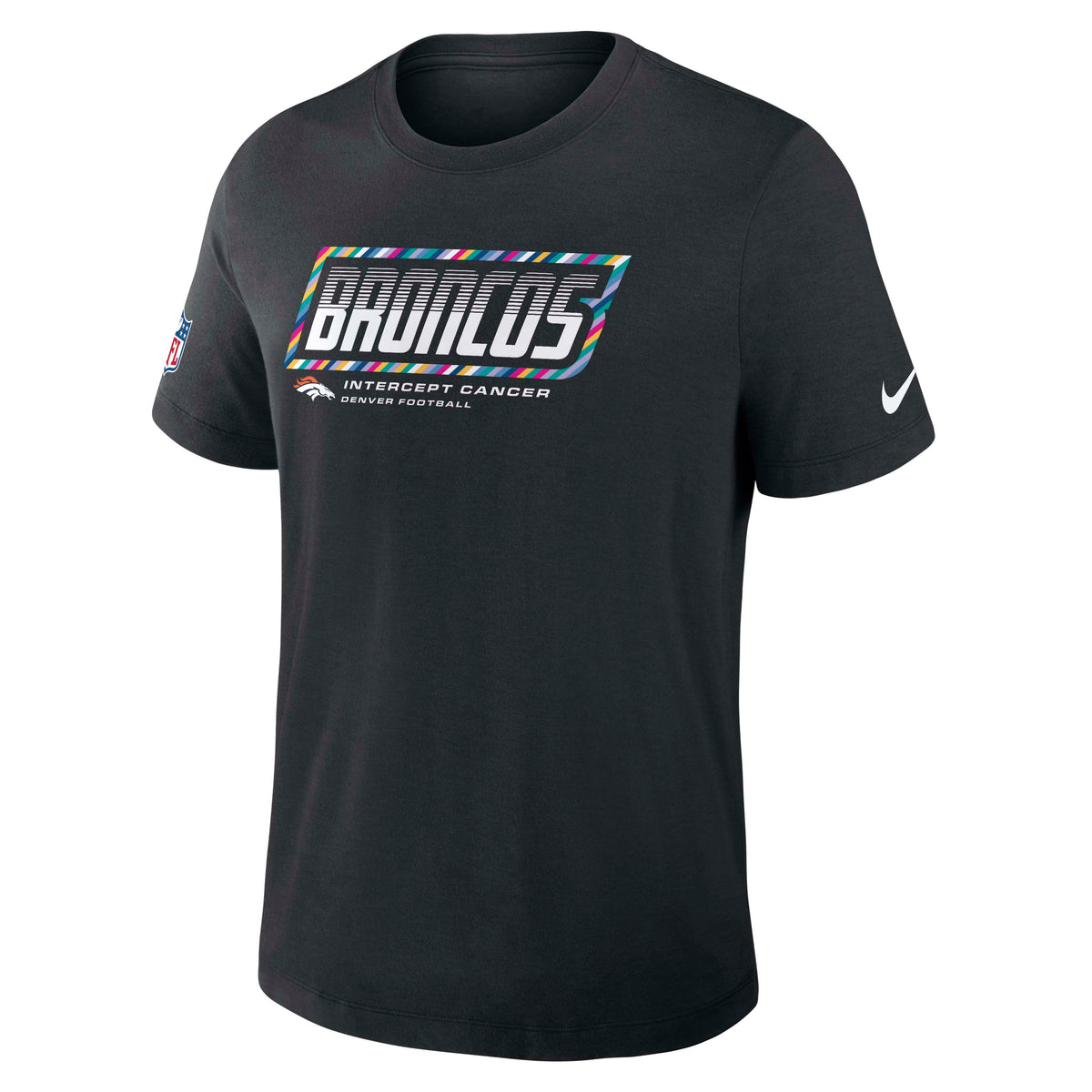 NFL Denver Broncos Nike 2026 Crucial Catch Triblend T-Shirt- Black